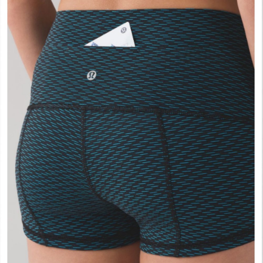 Lululemon Wunder Short Score Jacquard Indian Ocean